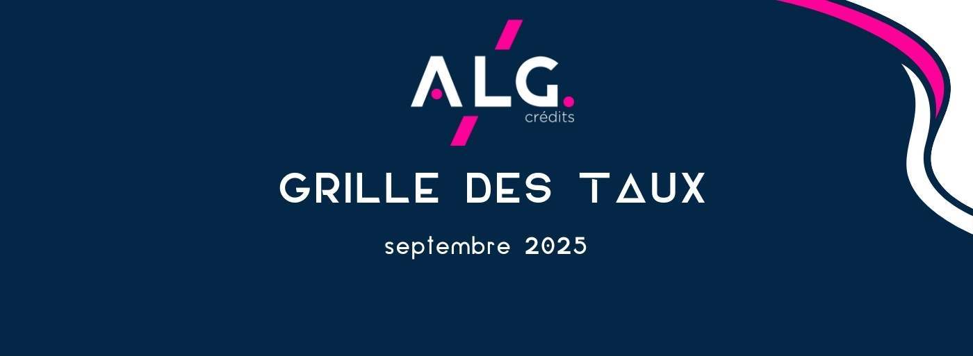 Taux de crédit immobilier de septembre 2025